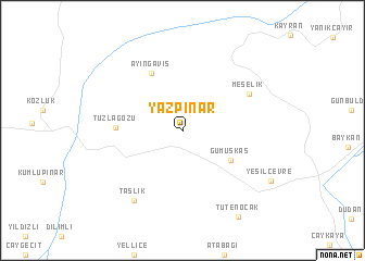 Yazpınar (Turkey) map - nona.net