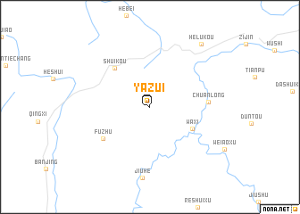 map of Yazui