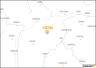 map of Yazui