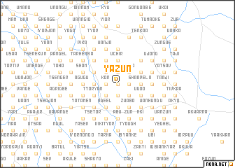map of Yazun
