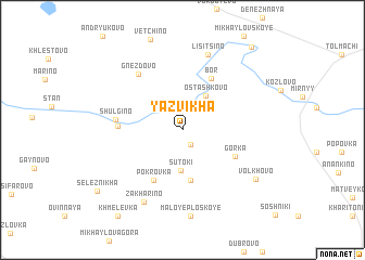 map of Yazvikha