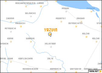 map of Yazvin