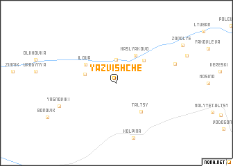 map of Yazvishche