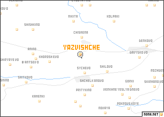 map of Yazvishche