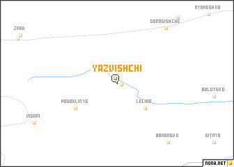 map of Yazvishchi