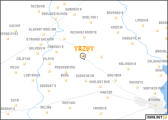 map of Yazvy