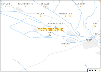 map of Yazygadzhik