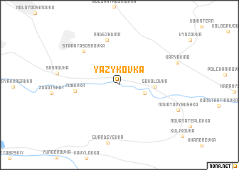 map of Yazykovka