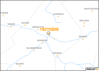 map of Yazykovo