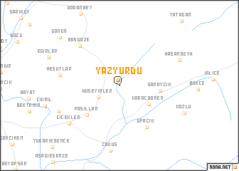 map of Yazyurdu