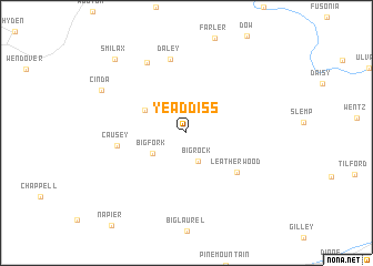 map of Yeaddiss