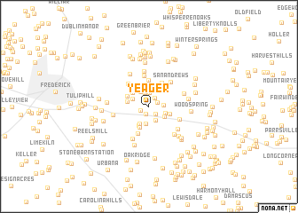 map of Yeager