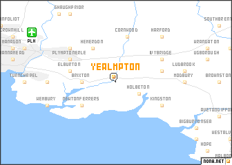 map of Yealmpton