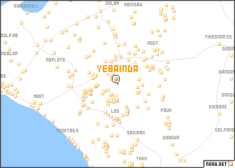 map of Yéba Inda