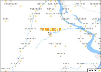 map of Yebawgale