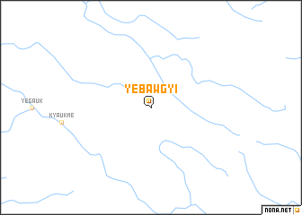 map of Yebawgyi