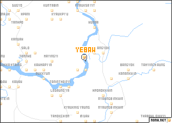 map of Yebaw
