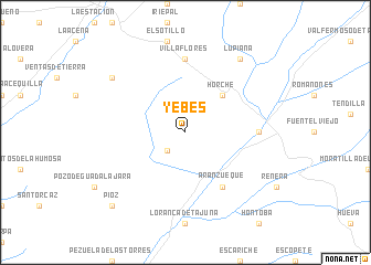 map of Yebes