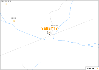 map of Yebeyty