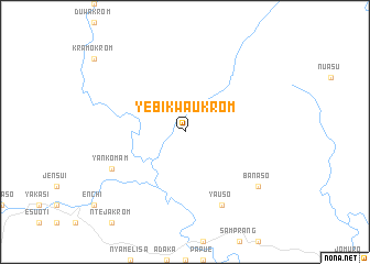 map of Yebikwaukrom