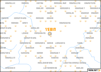 map of Yèbin