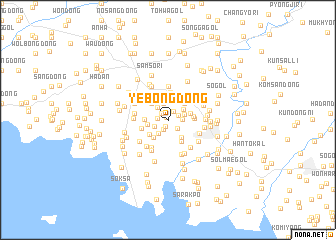 map of Yebong-dong