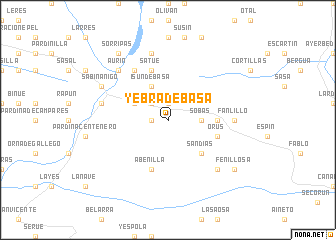 map of Yebra de Basa