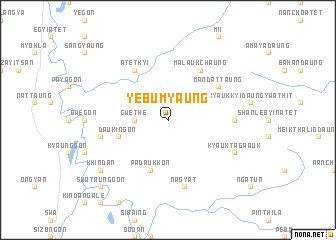 map of Yebumyaung