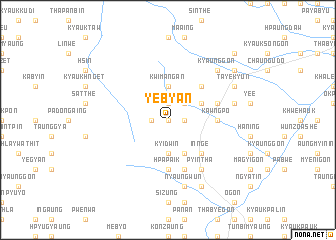 map of Yebyan