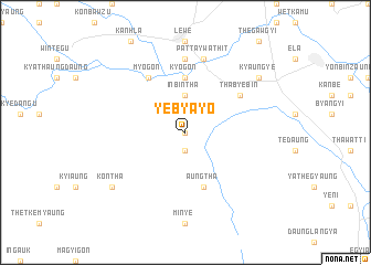 map of Yebyayo