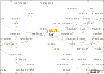 map of Yebyi