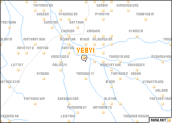 map of Yebyi