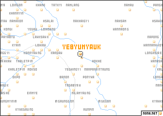 map of Yebyu Myauk