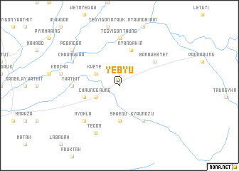 map of Yebyu