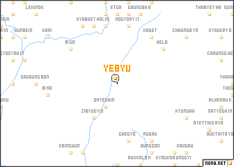 map of Yebyu