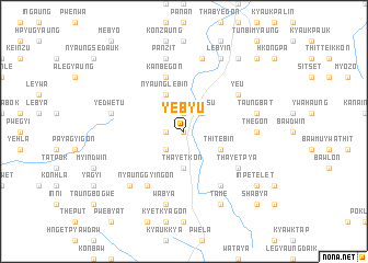 map of Yebyu