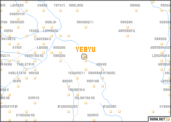 map of Yebyu