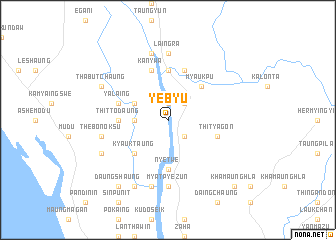 map of Yebyu