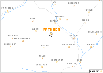 map of Yechuan