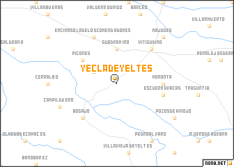 map of Yecla de Yeltes