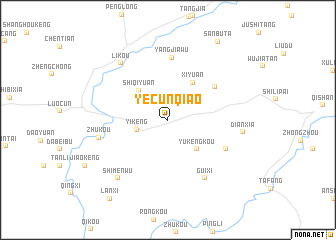 map of Yecunqiao