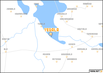 map of Yédala