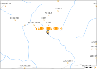 map of Yédandiékaha