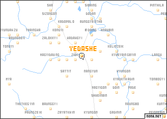 map of Yedashe