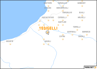map of Yedigelli