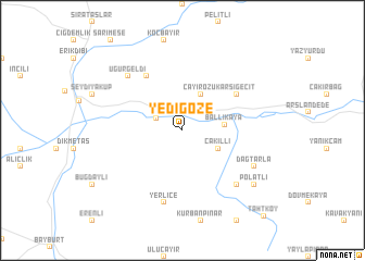 map of Yedigöze