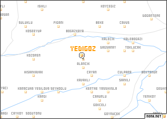 map of Yedigöz