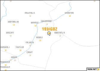 map of Yedigöz