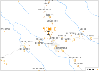 map of Yédiké