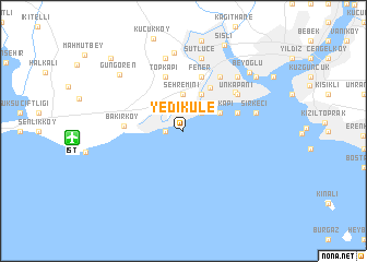 map of Yedikule